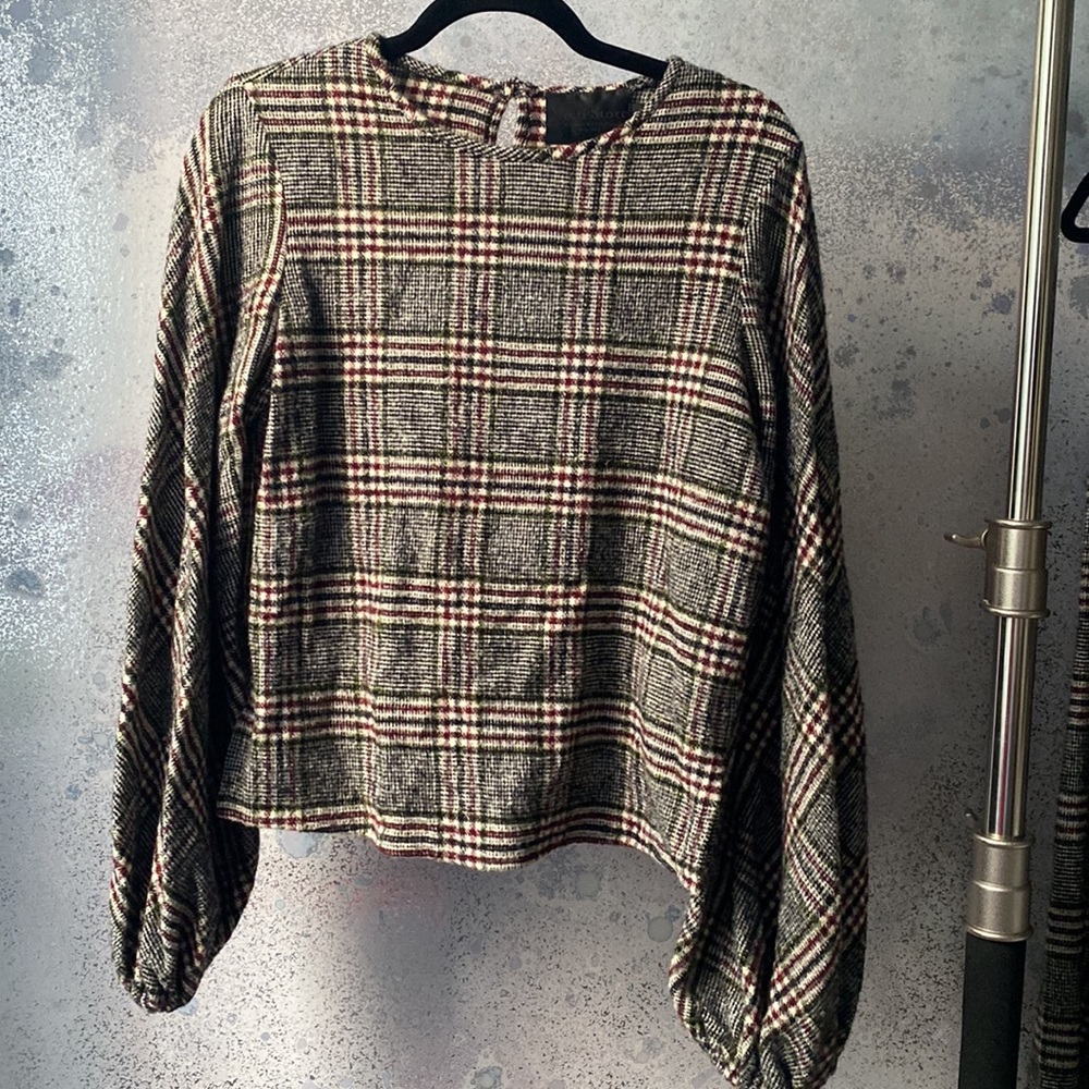 No 6 store wool plaid pant set in small - Picture 2 of 11